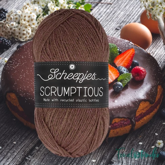 Scheepjes Scrumptious 3313 Black Forest Gâteau - barna öko akril fonal - recycled acrylic yarn blend