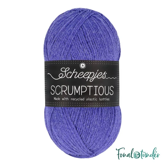 Scheepjes Scrumptious 316 Grape Jelly  - élénk lila öko akril fonal - recycled purple acrylic yarn blend