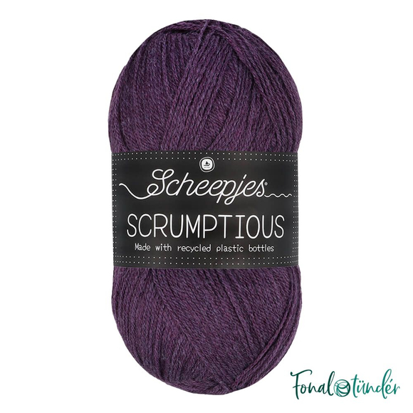 Scheepjes Scrumptious 324 Huckleberry Pie - lila öko akril fonal - recycled purple acrylic yarn blend