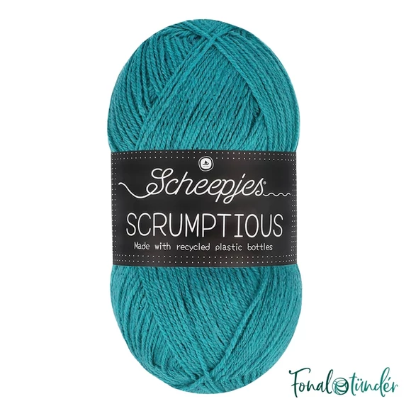 Scheepjes Scrumptious 328 Ocean Pudding Cup - kék öko akril fonal - recycled blue acrylic yarn blend