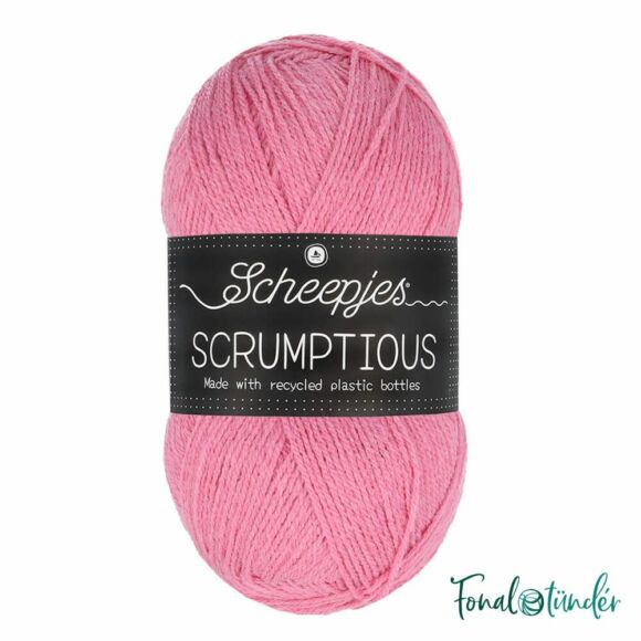 Scheepjes Scrumptious  331Turkish Delight - rózsaszín öko akril fonal - recycled pink acrylic yarn blend