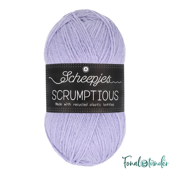 Scheepjes Scrumptious 334 Lavender Slice - lila öko akril fonal - recycled purple acrylic yarn blend