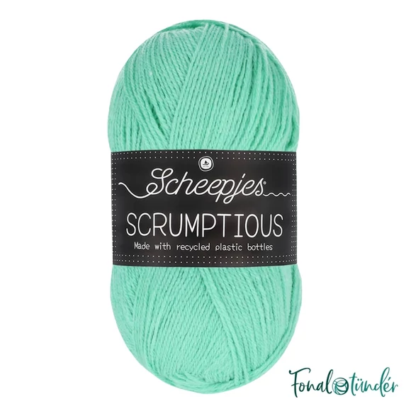 Scheepjes Scrumptious 340 Mint Whoopie Pie - mentazöld akril fonal