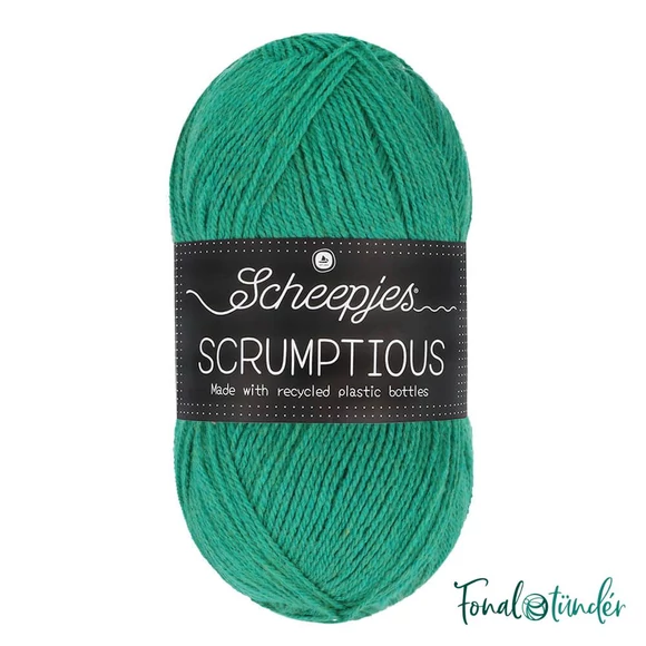 Scheepjes Scrumptious 350 Shamrock Shortbread - élénkzöld öko akril fonal - recycled green acrylic yarn