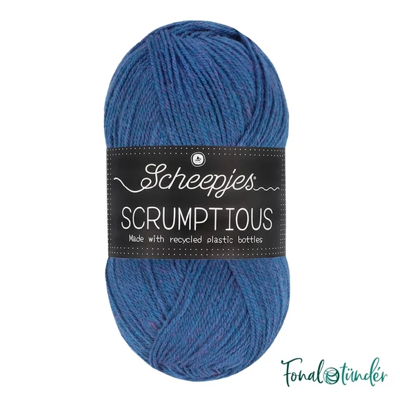 Scheepjes Scrumptious 356 Concord Grape Pie - liláskék öko akril fonal - recycled blue acrylic yarn blend