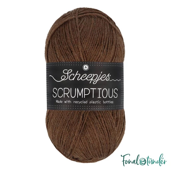 Scheepjes Scrumptious 358 Chocolate Trifle - barna akril fonal