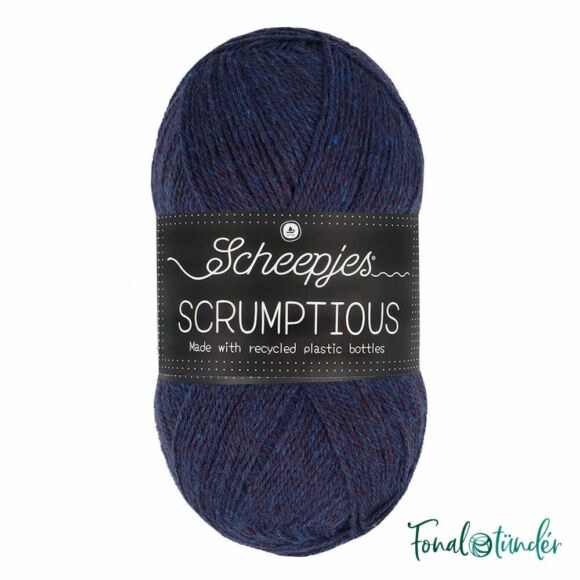 Scheepjes Scrumptious 366 Cosmic Cupcake - sötétlila öko akril fonal - recycled purple acrylic yarn blend