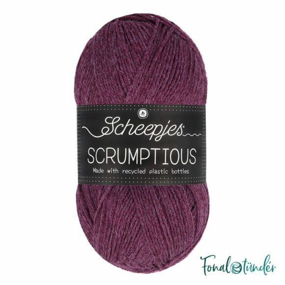 Scheepjes Scrumptious 368 Cabernet Gelato - sötétlila öko akril fonal - recycled purple acrylic yarn