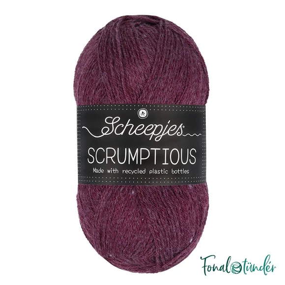 Scheepjes Scrumptious 369 Mulled Wine Plum Cobbler - purple acrylic yarn