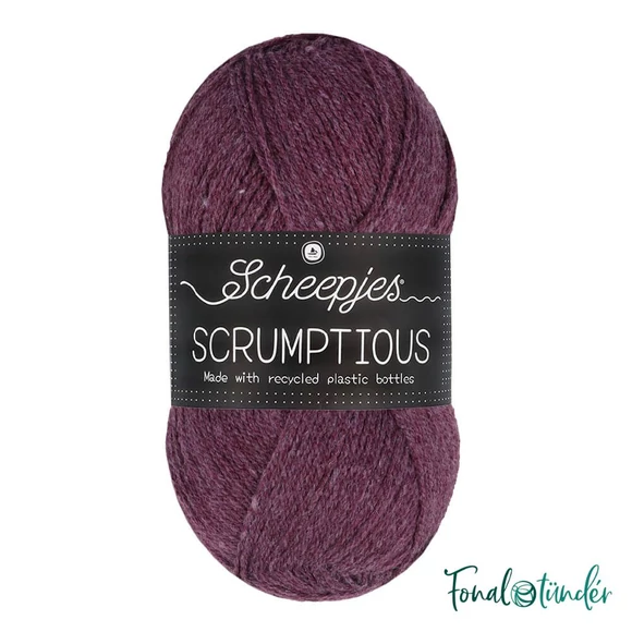 Scheepjes Scrumptious 375 Ube Halaya - lila öko akril fonal - recycled purple acrylic yarn blend
