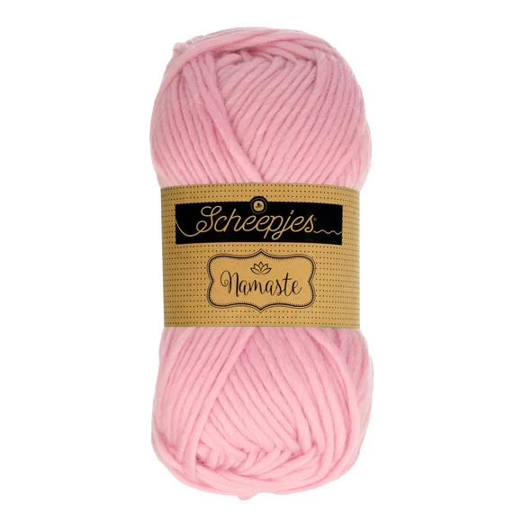 Scheepjes Namaste 612 Garland - halvány rózsaszín gyapjú fonal - light pink yarn blend