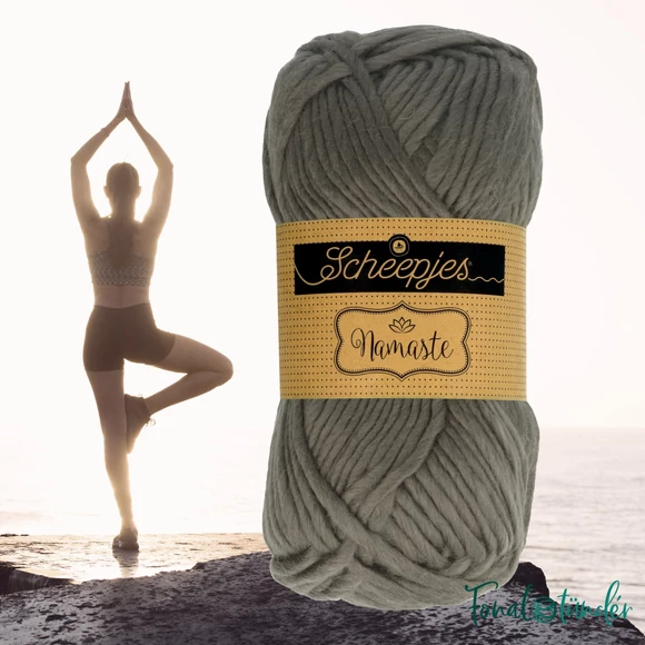 Scheepjes Namaste 613 Mountain - sötétszürke gyapjú fonal - dark-gray yarn blend