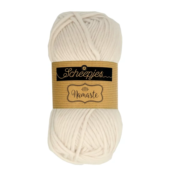 Scheepjes Namaste 615 Half Moon - fehér gyapjú fonal - white yarn blend