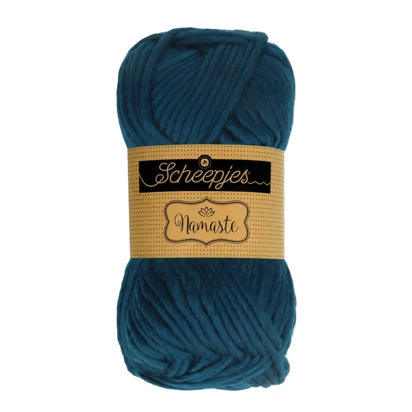 Scheepjes Namaste 626 Staff - sötétkék gyapjú fonal - dark blue yarn blend
