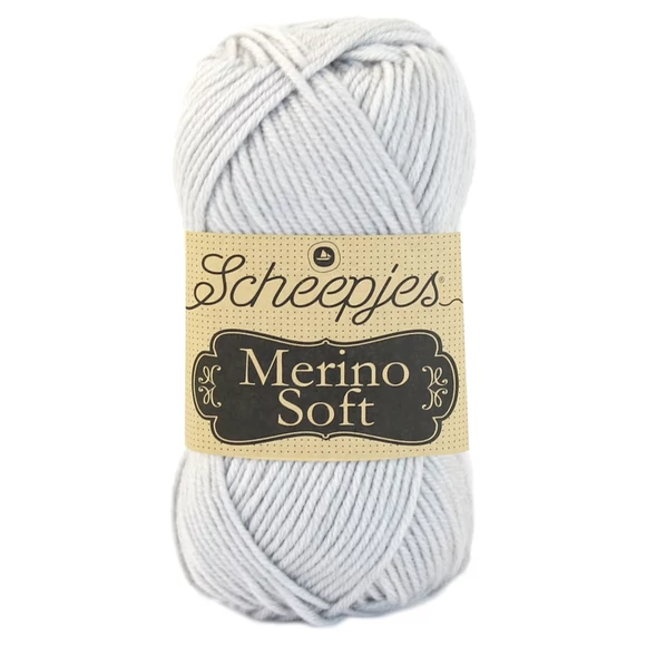 Scheepjes Merino Soft 603 Michelangelo - halványszürke gyapjú fonal