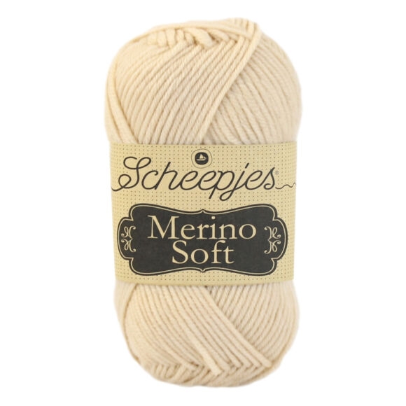 Scheepjes Merino Soft 606 Da Vinci  - bézs gyapjú fonal - beige yarn blend