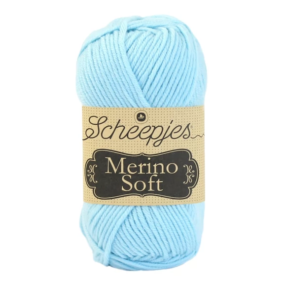 Scheepjes Merino Soft 614 Magritte - világoskék gyapjú fonal