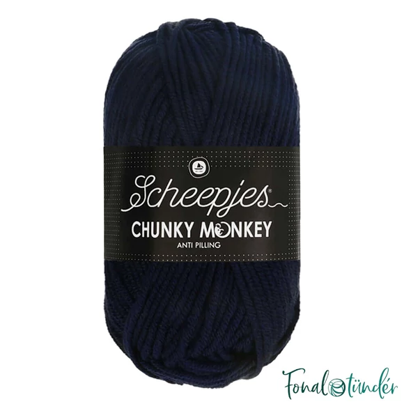 Scheepjes Chunky 1011 Slate - mélykék akril fonal - acrylic yarn