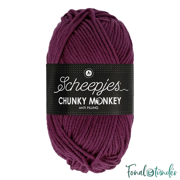 Scheepjes Chunky Monkey 1061 Cerise - purple acrylic yarn
