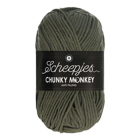 Scheepjes Chunky Monkey 1063 Steel - acélszürke akril fonal - gray acrylic yarn
