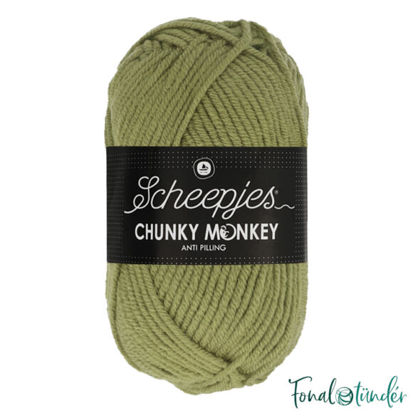 Scheepjes Chunky Monkey 1065 Sage - zsálya zöld akril fonal - warm-green acrylic yarn