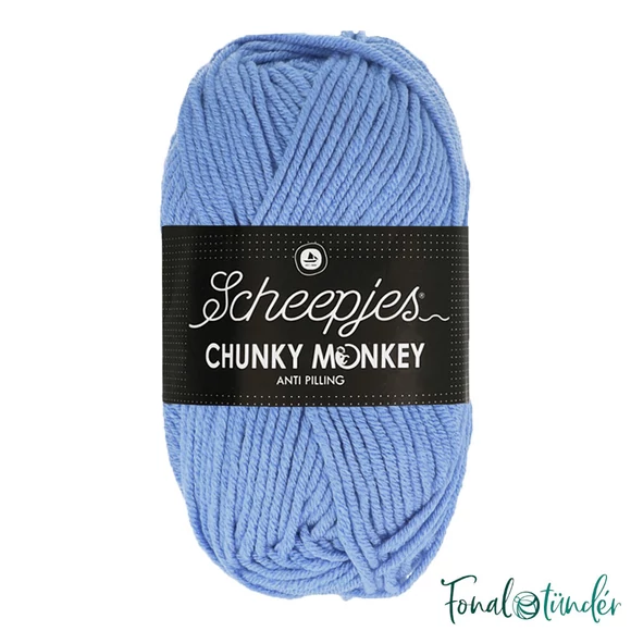 Scheepjes Chunky Monkey 1082 Mayflower - blue acrylic yarn