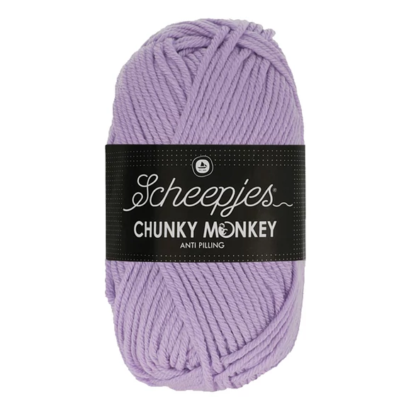 Scheepjes Chunky Monkey 1432 Amethyst - lila akril fonal - purple acrylic yarn