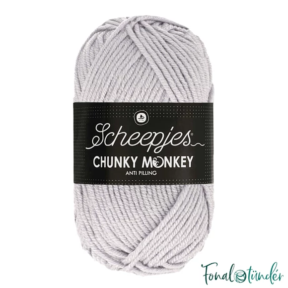 Scheepjes Chunky Monkey 1724 Heather - halvány lila akril fonal - faint purple acrylic yarn