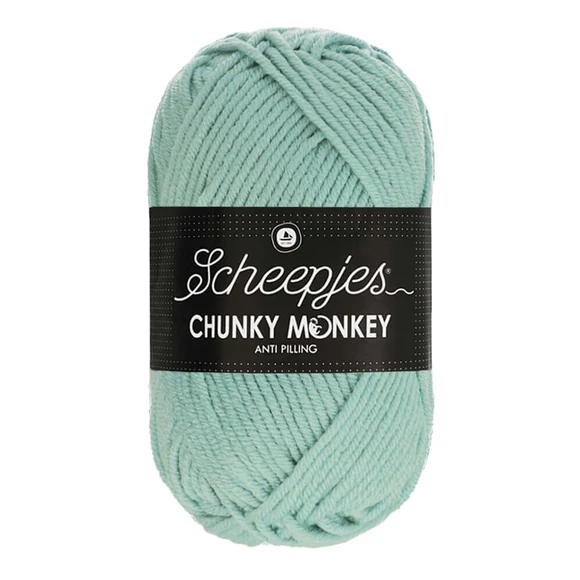 Scheepjes Chunky Monkey 1820 Mist - halvány-kék akril fonal - pale-blue acrylic yarn
