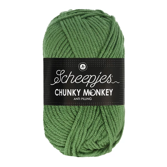 Scheepjes Chunky Monkey 1824 Pickle - ubi zöld akril fonal - warm-green acrylic yarn