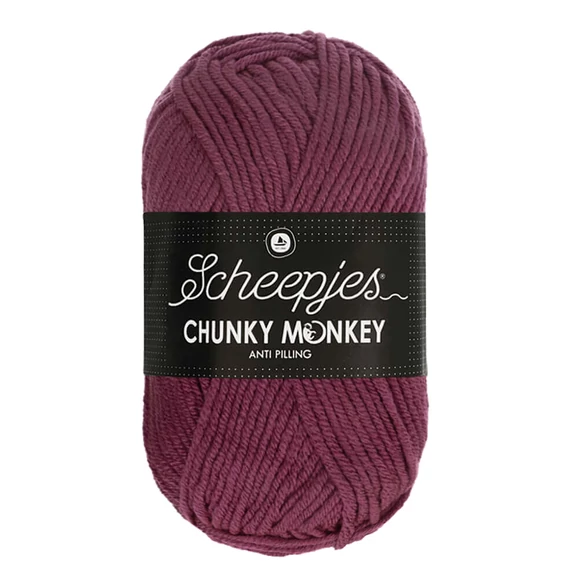 Scheepjes Chunky Monkey 1828 Grape - lila akril fonal