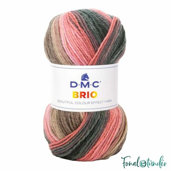 DMC Brio 404 - Baracktól Feketéig - színváltós fonal - color-effect yarn