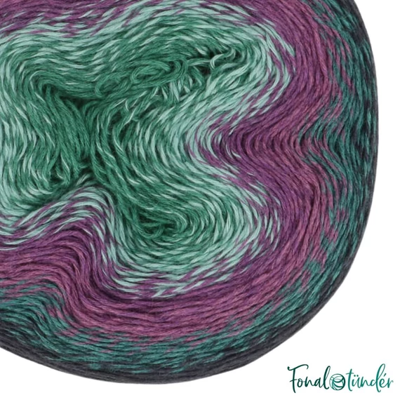 Scheepjes Woolly Whirl 472 Sugar Sizzle - pamut-gyapjú fonal - yarn cake