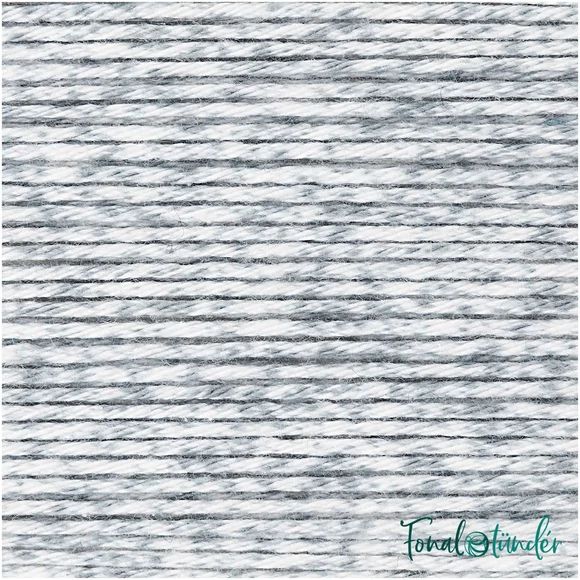 Ricorumi Spray 004 Patina - szürke-fehér pamut fonal - gray-white cotton yarn
