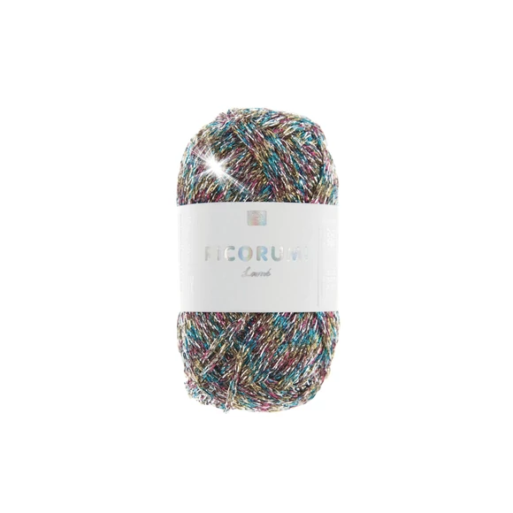 Ricorumi Lamé 004 Multicolour yarn - csillogó amigurumi fonal