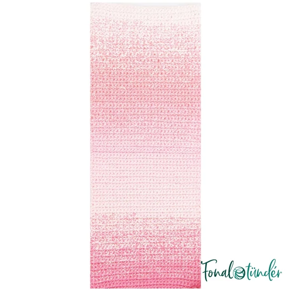 Ricorumi Spin Spin 004 Pink - rózsaszín színátmenetes pamut fonal - gradient cotton yarn