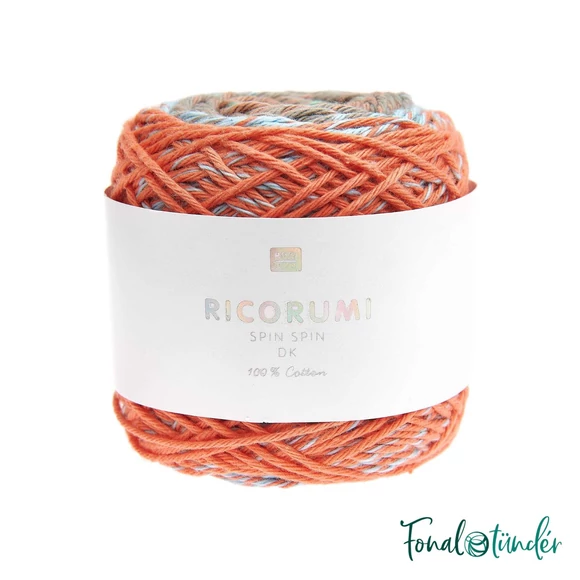 Ricorumi Spin Spin 022 Summer - színátmenetes pamut fonal - gradient cotton yarn