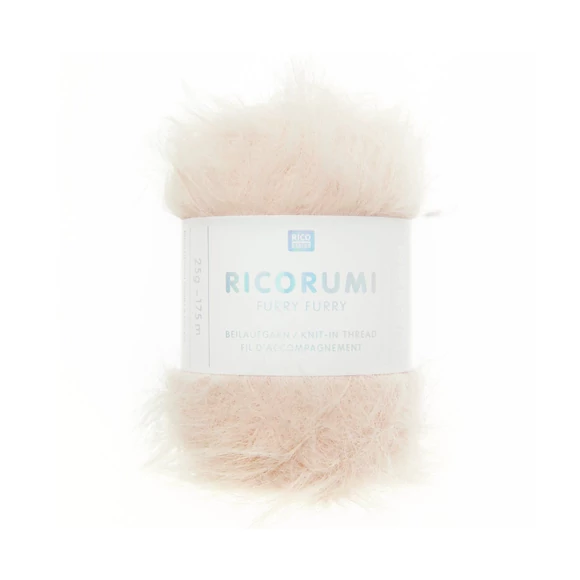 Ricorumi Furry Furry - 013 Nude - faux fur yarn