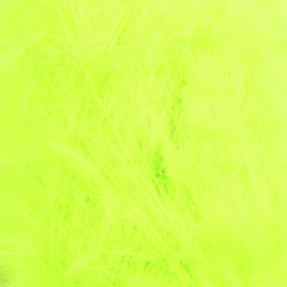 Ricorumi Furry Furry 017 Neon Green - faux fur carry-along yarn - zöld szőrös kísérőfonal