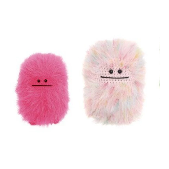 Ricorumi Furry Furry Print 001 Pastel - faux fur carry-along yarn - szőrös kísérőfonal