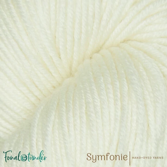 Symfonie Viva 1001 Jasmine - törtfehér gyapjú fonal - hand-dyed merino wool yarn