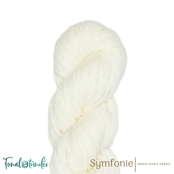 Symfonie Viva 1001 Jasmine - törtfehér gyapjú fonal - hand-dyed merino wool yarn
