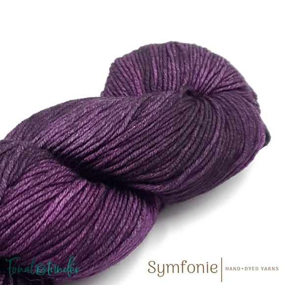 Symfonie Viva 1024 Aubergine - purple merino wool yarn - lila gyapjú fonal