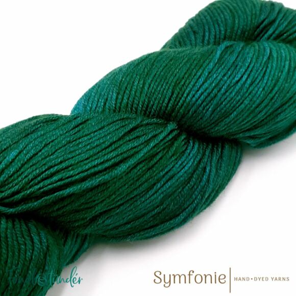 Symfonie Viva 1031 Deep Emerald green merino wool yarn - zöld gyapjú fonal