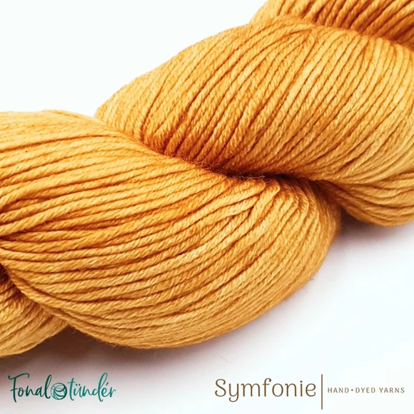 Symfonie Viva 1039 Turmeric yellow merino wool yarn - sárga gyapjú fonal