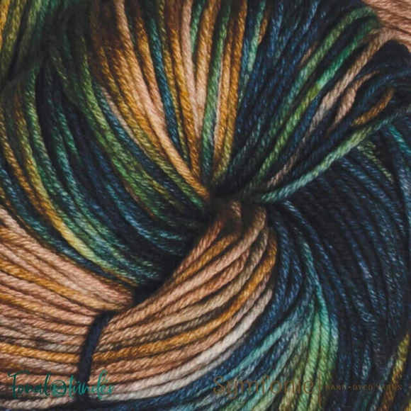 Symfonie Viva 1001 Riverbank  - merino wool yarn - sokszínű gyapjú fonal