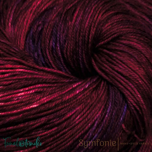 Symfonie Viva 1009 Valentine - merino wool yarn - vörös-lila gyapjú fonal