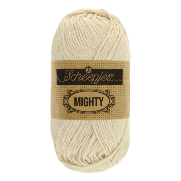Scheepjes Mighty 751 Stone - világos drapp pamut-juta fonal - beige yarn