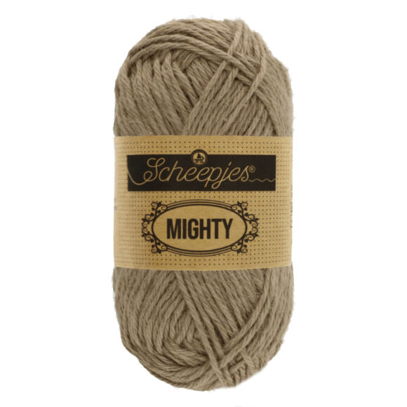 Scheepjes Mighty 752 Oak - barna pamut-juta fonal - brown yarn
