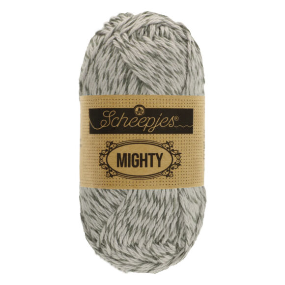 Scheepjes Mighty 754 Rock - szürke pamut-juta fonal - gray yarn
